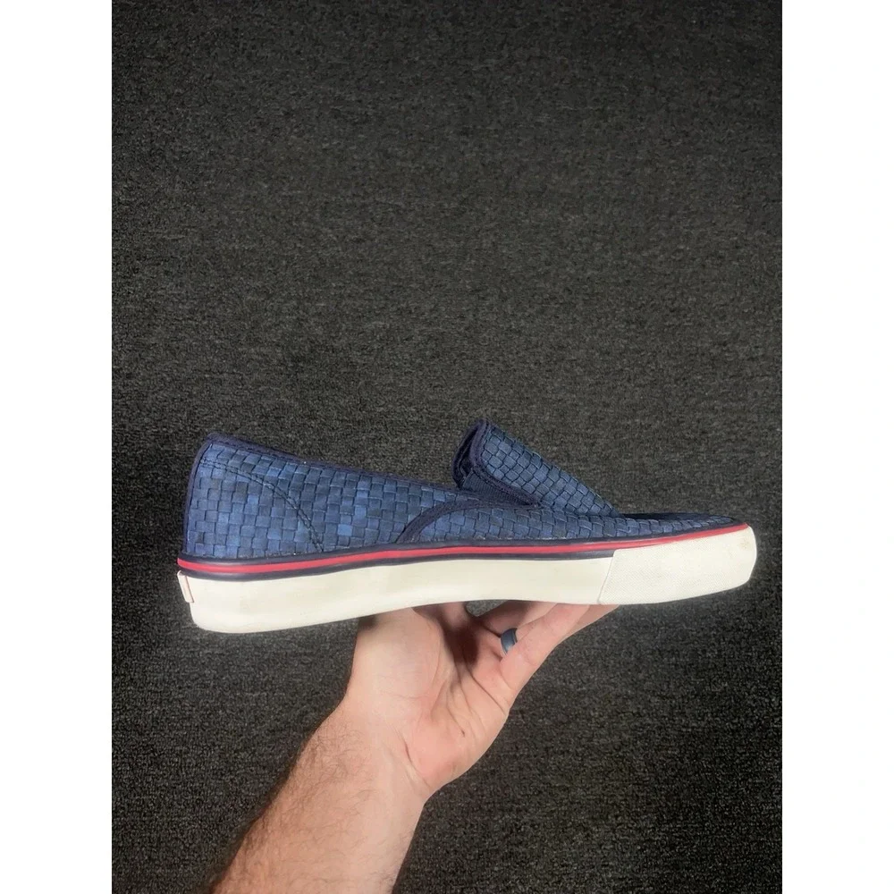 Polo Ralph Lauren Mytton Woven Canvas Shoes Men's 14D Blue Preppy Slip On